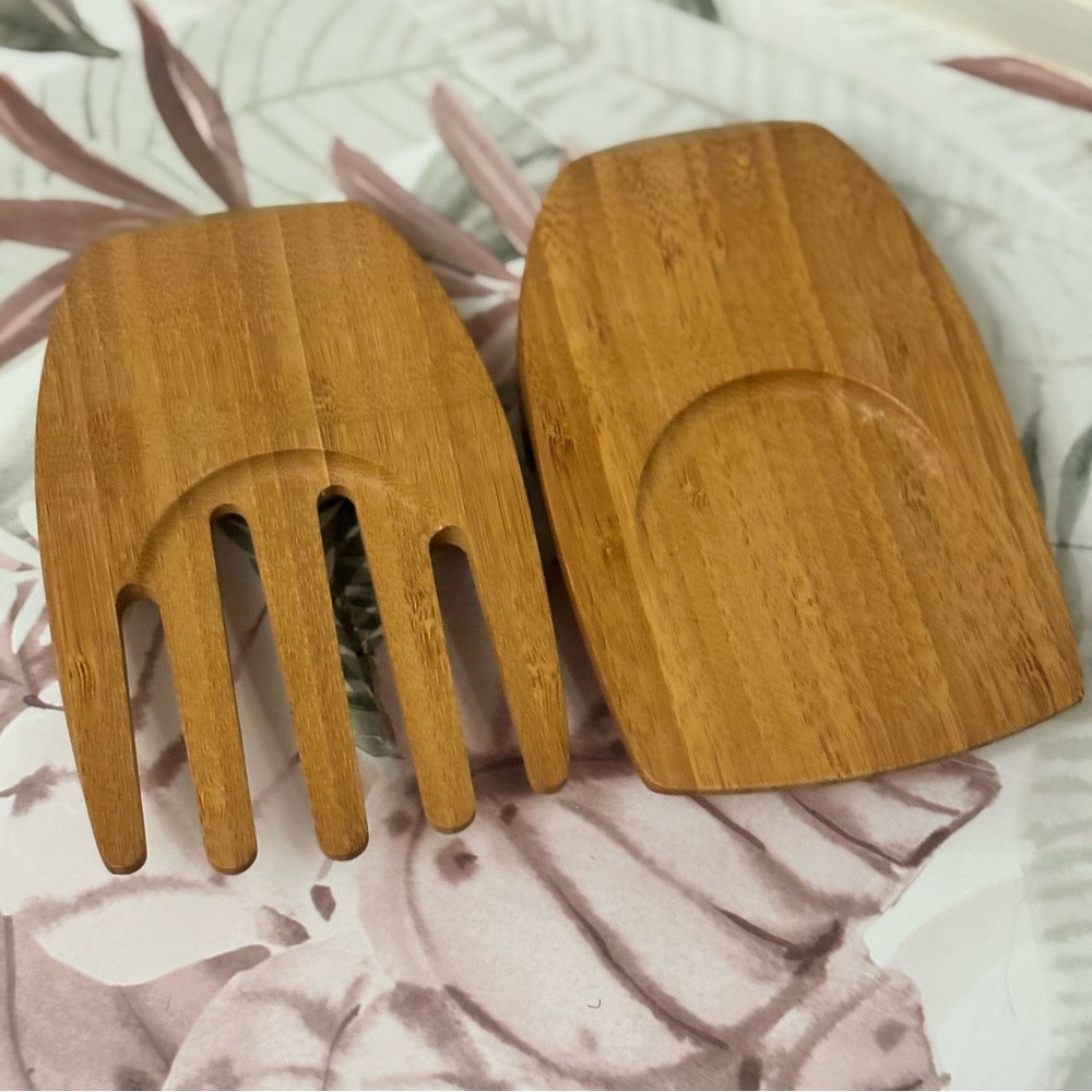 Pampered Chef Bamboo Salad Claw Set 2009